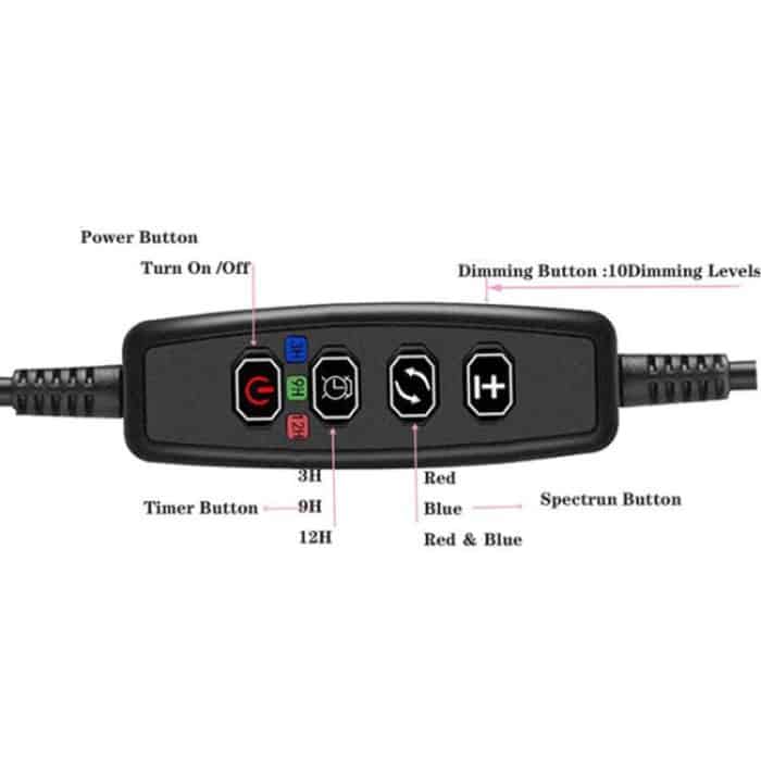 30W Triple Heads LED-Lampe mit einstellbarer Frequenzsteuerung für Pflanzenwachstumsbeleuchtung, DC 5V – Bild 3