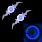 2 Stück Fahrradräder, Weidenspeichen-Lichter, Dekoration, buntes LED-Nachtfahrlicht