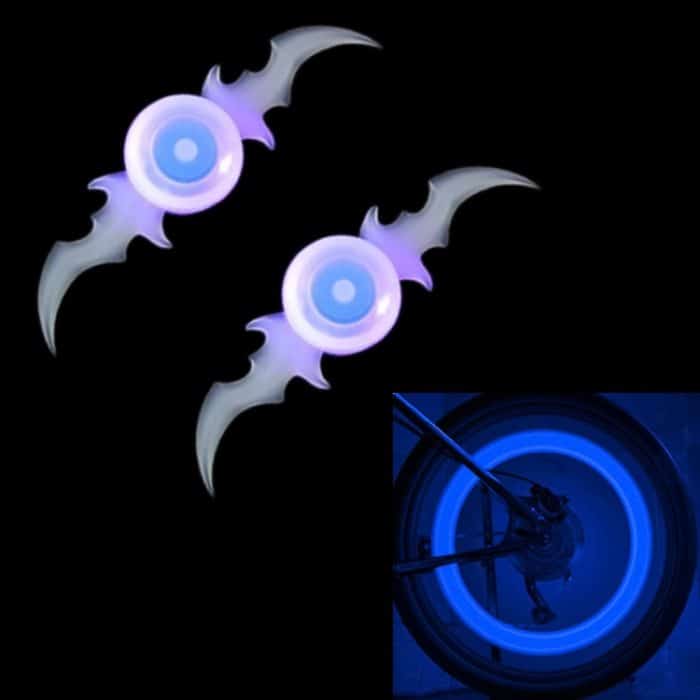 OG9971BL.jpg 2 Stück Fahrradräder, Weidenspeichen-Lichter, Dekoration, buntes LED-Nachtfahrlicht – Bild 1