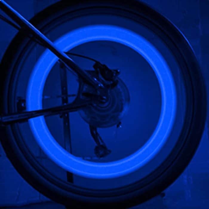 2 Stück Fahrradräder, Weidenspeichen-Lichter, Dekoration, buntes LED-Nachtfahrlicht – Bild 3