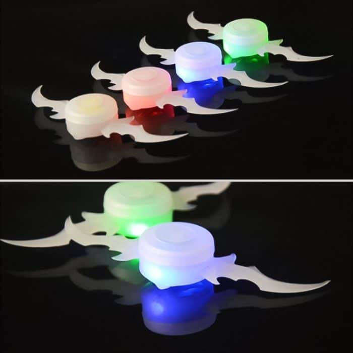 2 Stück Fahrradräder, Weidenspeichen-Lichter, Dekoration, buntes LED-Nachtfahrlicht – Bild 5