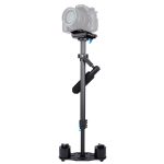 PULUZ 38,5–61 cm Kohlefaser-Handstabilisator für DSLR- und DV-Digitalvideos und Kameras, Traglastbereich: 0,5–3 kg, P60T Black, P60T Blue, P60T Red, RU Stock P60T Black