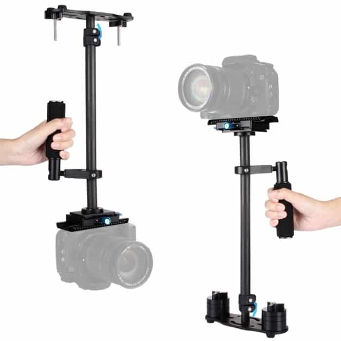 PULUZ 38,5–61 cm Kohlefaser-Handstabilisator für DSLR- und DV-Digitalvideos und Kameras, Traglastbereich: 0,5–3 kg, P60T Black, P60T Blue, P60T Red, RU Stock P60T Black – Bild 8
