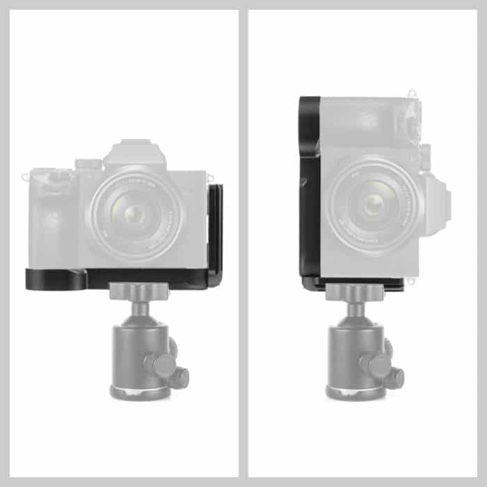 PULUZ 1/4 Zoll Vertical Shoot Schnellwechsel-L-Plattenhalterung Basishalter für Sony A7R / A7 / A7S, For Sony A7R (Black), For Sony A7R (Red) – Bild 6