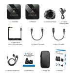 PULUZ 2 TX + 1 RX kabelloses Lavalier-Mikrofon, 2 TX + 1 RX – Bild 11