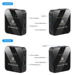 PULUZ 2 TX + 1 RX kabelloses Lavalier-Mikrofon, 2 TX + 1 RX – Bild 4