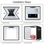 PULUZ 25 cm faltbare tragbare Ringlichtbox mit hohem CRI-Wert von 97, Fotobeleuchtung, Studio-Schießzeltbox mit 12 Farben Hintergründen, Größe: 25 cm x 25 cm x 25 cm, 25cm High CRI Box, 25cm High CRI Box US – Bild 13