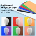 PULUZ 25 cm faltbare tragbare Ringlichtbox mit hohem CRI-Wert von 97, Fotobeleuchtung, Studio-Schießzeltbox mit 12 Farben Hintergründen, Größe: 25 cm x 25 cm x 25 cm, 25cm High CRI Box, 25cm High CRI Box US – Bild 5