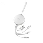 REMAX RC-185th 3 in 1 2,1 A USB auf 8 Pin + USB-C / Typ-C + Micro USB Sury Series Teleskop-Ladedatenkabel