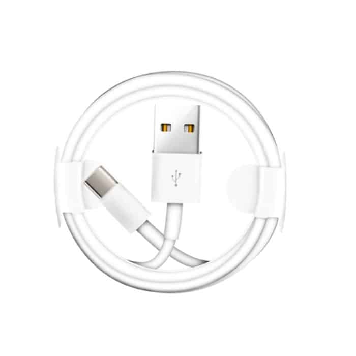 Tragbares Dual-USB-Reiseladegerät + 1 Meter USB-auf-Typ-C-Datenkabel, EU-Stecker – Bild 6