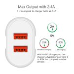 Tragbares Dual-USB-Reiseladegerät + 1 Meter USB-auf-8-Pin-Datenkabel, EU-Stecker – Bild 8