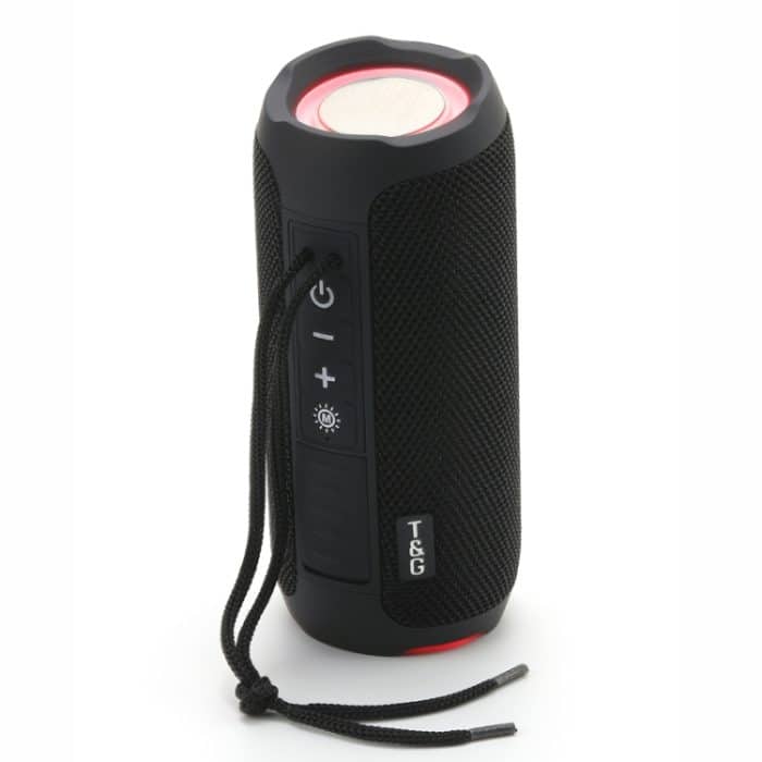 T&G TG227 Tragbarer, wasserdichter Bluetooth-Musiklautsprecher für den Außenbereich mit LED-Unterstützung FM / TF / USB – Bild 1