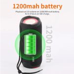 T&G TG227 Tragbarer, wasserdichter Bluetooth-Musiklautsprecher für den Außenbereich mit LED-Unterstützung FM / TF / USB – Bild 7