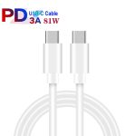 PD04 Typ-C + USB-Handy-Ladegerät mit Typ-C-auf-Typ-C-Kabel, EU-Stecker, EU Plug + Type-C to Type-C Cable – Bild 3