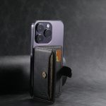 Suteni S2 Handy Magnetkartenetui Kartenhülle MagSafe Magnetspule PU-Leder – Bild 4