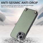 Telefonhülle mit Carbonfaser-Textur und Lederrückseite und Umhängegurt, For iPhone 7 Plus / 8 Plus, For iPhone 6 Plus / 6s Plus, For iPhone 6 / 6s – Bild 4