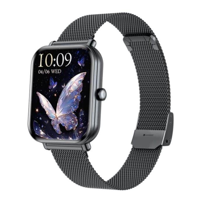 KM66 1,75 Zoll Farbbildschirm Smart Watch Milan Stahlarmband, unterstützt Bluetooth-Anrufe – Bild 1