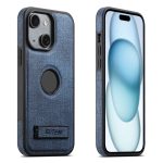 Suteni G2 Holder MagSafe-Telefonhülle aus Denim-Leder mit Rückseite, For iPhone 16 Pro Max, For iPhone 16 Pro, For iPhone 16 Plus, For iPhone 16, For iPhone 15 Pro Max, For iPhone 15 Pro, For iPhone 15 Plus, For iPhone 15
