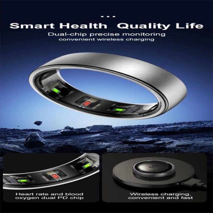 R10 SIZE 14 Smart Ring, unterstützt Herzfrequenz / Blutsauerstoff / Schlaf / mehrere Sportmodi – Bild 4