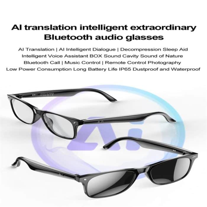W100 Smart Glasses, unterstützt KI-Konversation / intelligente KI-Übersetzung / Bluetooth-Anruf – Bild 4