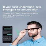 W100 Smart Glasses, unterstützt KI-Konversation / intelligente KI-Übersetzung / Bluetooth-Anruf – Bild 5