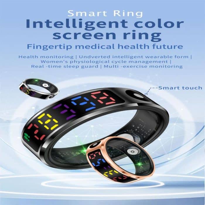 R12 SIZE 12 Smart Ring, unterstützt Herzfrequenz / Blutsauerstoff / Schlaf / mehrere Sportmodi – Bild 4