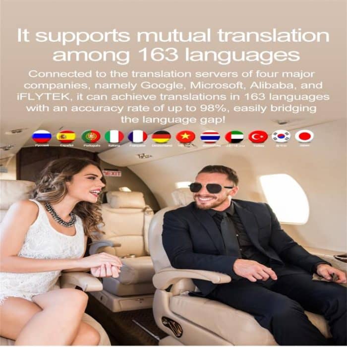 W100C Smart Glasses, Support AI Conversation / AI Intelligent Translation / Bluetooth Call – Bild 9