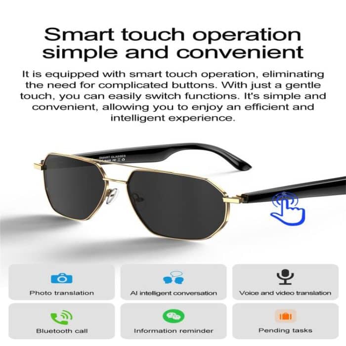 W100C Smart Glasses, Support AI Conversation / AI Intelligent Translation / Bluetooth Call – Bild 10