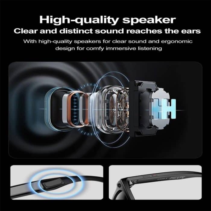 W600 Smart Glasses, Support AI Conversation / AI Photo Recognition / Bluetooth Call – Bild 4