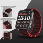 Two Section Metal Ring Nylon Hook and Loop Fastener Watch Band, For Garmin Venu X1 – Bild 4