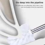 Edelstahl-Toilettenbürste mit langem Griff, WC-Reinigungsbürste, Triangle Shape Base, Diamond Shape Base – Bild 9