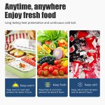 Thermo-Lunchbox-Tasche, langlebig, wasserdicht, Büro-Kühlbox mit Riemen, S, M – Bild 6