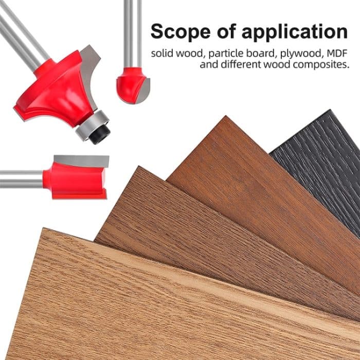 Holzbearbeitung Fräser Set Trimmen Maschine Kopf Elektrische Holz Fräsen Gravieren Maschine Cutter, Red 1/4 Handle 12PCS, Blue 1/4 Handle 12PCS, Red 1/2 Handle 12PCS, Blue 1/2 Handle 12PCS, Red 1/4 Handle 15PCS, Red 1/2 Handle 15PCS, Blue 1/4 Handle 15... – Bild 4