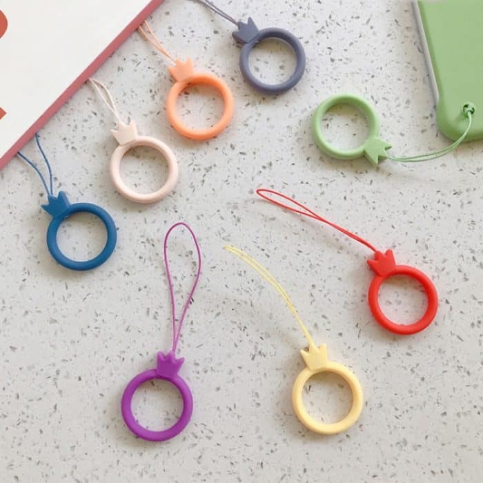 10 Stück Krone Modell Fingerring Silikon Handy Lanyard U Disk Seil, Crown Matcha Green, Crown Black, Crown Red, Crown Lavender Gray, Crown Midnight Blue, Crown Sand Pink, Crown Lilac Violet, Crown Lemon Yellow, Crown Coral Orange, Crown Camellia Red... – Bild 4