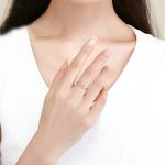 S925 Sterling Silber Temperament Weiblicher Ring Pfotenabdruck Vergoldeter Ring – Bild 5