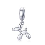 S925 Sterling Silber Niedlicher Ballon-Hund-Charm-DIY-Armband-Zubehör