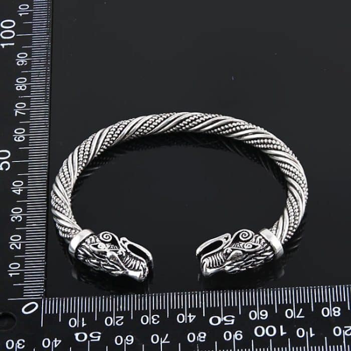 Männer Armband Manschette Wolf Kopf Viking Armband Schmuck Mode-Accessoires – Bild 6