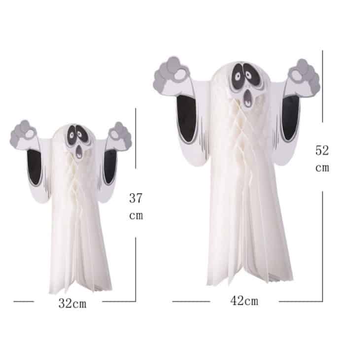6 PCS Halloween Atmosphäre Dekoration Geist Anhänger Outdoor Indoor Geist Festival Dress Up Geist Anhänger, Small, Large – Bild 3