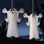 6 PCS Halloween Atmosphäre Dekoration Geist Anhänger Outdoor Indoor Geist Festival Dress Up Geist Anhänger, Small, Large – Bild 5