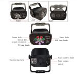 R90 8W UV Mini Laser Licht Sound Control Induktion Bühne Atmosphäre Licht Bar KTV Laser Licht, USB Plug-in, Built-in Battery Charging – Bild 3