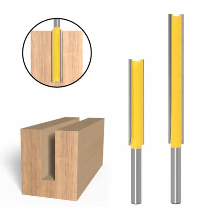 1/4 Griff, verlängerter, zweischneidiger, gerader Messerschneidemaschinen-Schneidkopf, 1/4x3/8x50mm, 1/4x3/8x76mm, 2 PCS/Set  1/4 Handle – Bild 6