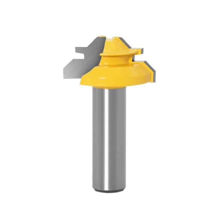 Holzbearbeitungs-Graviermaschinen-Fräser, 45-Grad-Verbindungsmesser, 1/2x1-3/8mm, 1/2x2mm, 1/2x2-3/4mm, 12x1-3/8mm, 12x2mm, 12x2-3/4mm, 1/2mm Handle 3PCS/Set, 12mm Handle 3PCS/Set – Bild 1