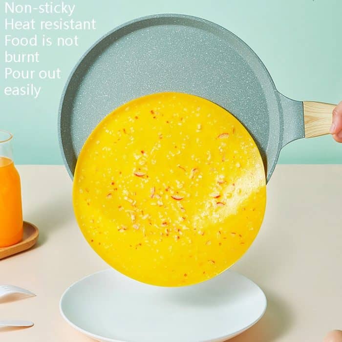 Nicht klebende Pfanne für Kuchenkruste, Omelett-Frühstückspfannkuchenpfanne, Pink 6 inch, Pink 10 inch, Black 6 inch, Black 8 inch, Black 10 inch, Green 20cm, Green 24cm, Green 28cm – Bild 6