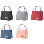 2 Stück Lunch-Lunar-Tasche, Aluminiumfolie, verdickt, große Kapazität, tragbare Lunchbox, Large, Small – Bild 3