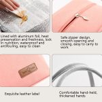 2 Stück Lunch-Lunar-Tasche, Aluminiumfolie, verdickt, große Kapazität, tragbare Lunchbox, Large, Small – Bild 4