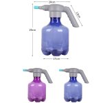 3L Haushalt Garten elektrische Gießkanne Sprühgerät, Blue, Purple, Blue + Universal Nozzle, Purple + Universal Nozzle – Bild 3