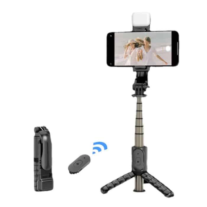 Mini-Selfie-Stick mit integriertem multifunktionalem Bluetooth-Selfie, Spezifikation:, Q11S 76cm With Fill Light, Q10S 70cm With Fill Light, Q11 74CM Without Fill Light, Q10 68CM Without Fill Light – Bild 1