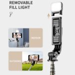 Mini-Selfie-Stick mit integriertem multifunktionalem Bluetooth-Selfie, Spezifikation:, Q11S 76cm With Fill Light, Q10S 70cm With Fill Light, Q11 74CM Without Fill Light, Q10 68CM Without Fill Light – Bild 4