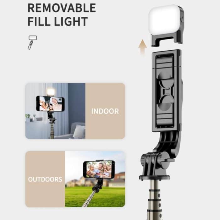 Mini-Selfie-Stick mit integriertem multifunktionalem Bluetooth-Selfie, Spezifikation:, Q11S 76cm With Fill Light, Q10S 70cm With Fill Light, Q11 74CM Without Fill Light, Q10 68CM Without Fill Light – Bild 4