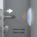 20 PCS Silent Anti-Collision Silikon Pad für Türgriff, 5cm Round White, 5cm Round Black, 5cm Round Gray, 5cm Round Pink, 5cm Round Green, 4.5cm Square Gray, 4.5cm Square Pink, 4.5cm Square Green, 4.5cm Square White, 4.5cm Square Black – Bild 5